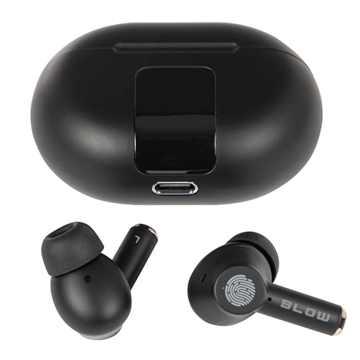 BLOW bežične slušalice, Bluetooth 5.3, LED zaslon, ENC sustav, PRO ENC CRNA