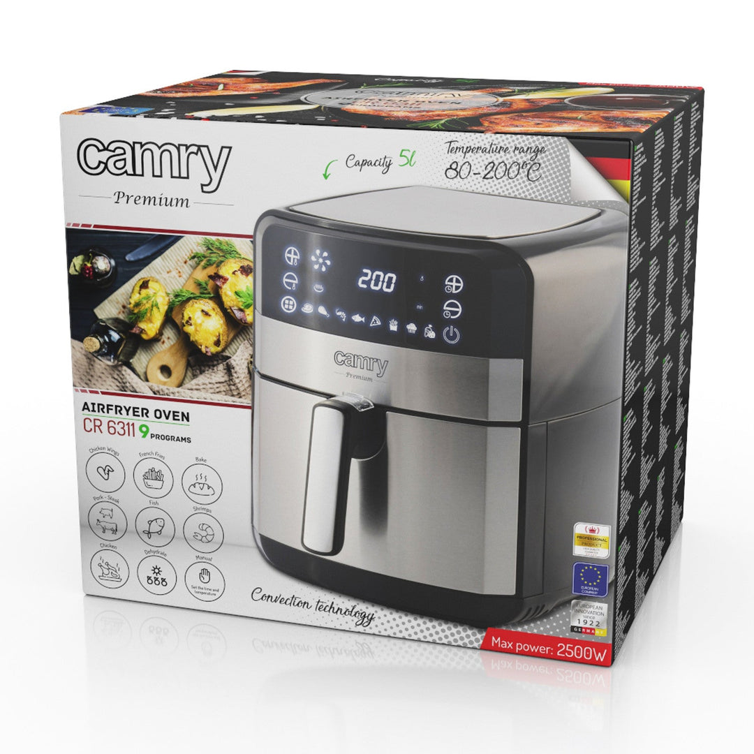 Pržionica bez ulja, 9 programa, 5,0 l, Airfryer, Camry CR 6311
