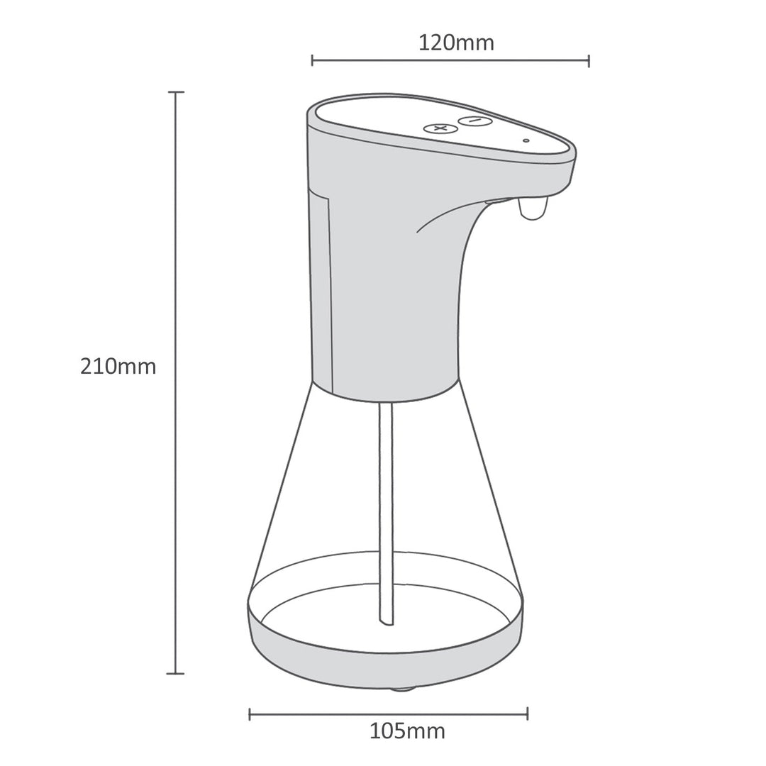 Promedix automatski dozator, spremnik za tekuće sapune i dezinfekcijska sredstva, 480 ml, 4xAA PR-530 + 4x Varta Industrial LR6/AA R-06 baterije
