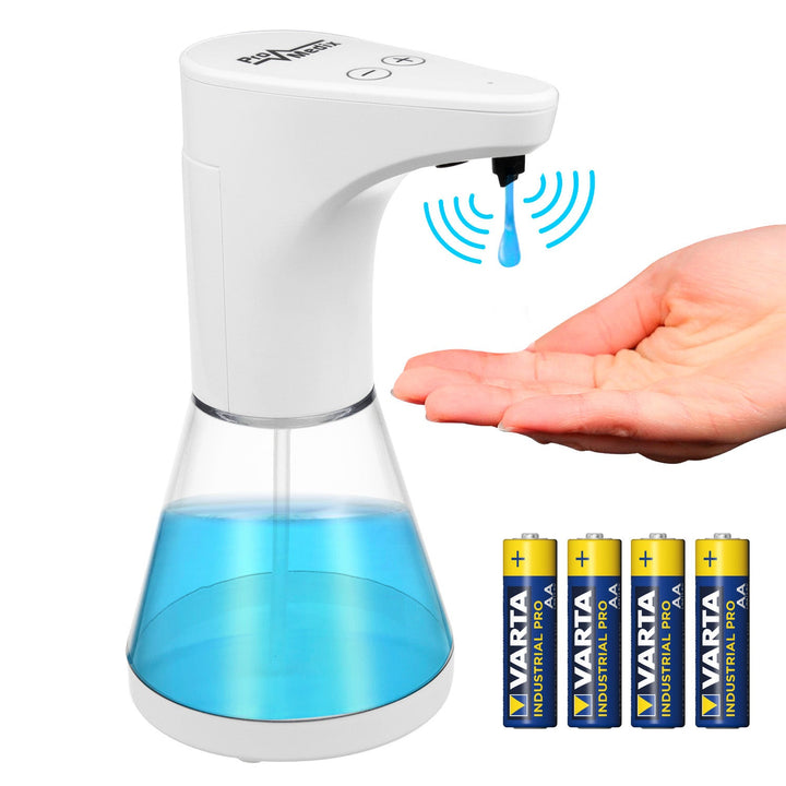 Promedix automatski dozator, spremnik za tekuće sapune i dezinfekcijska sredstva, 480 ml, 4xAA PR-530 + 4x Varta Industrial LR6/AA R-06 baterije