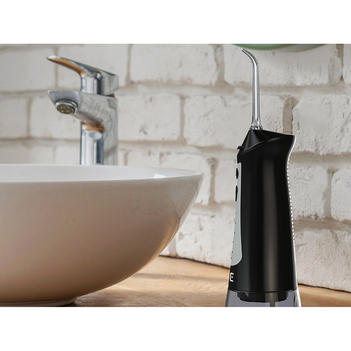 LAFE dentalni irigator, 5 načina rada, 6 nastavaka, crna, CleanPRO
