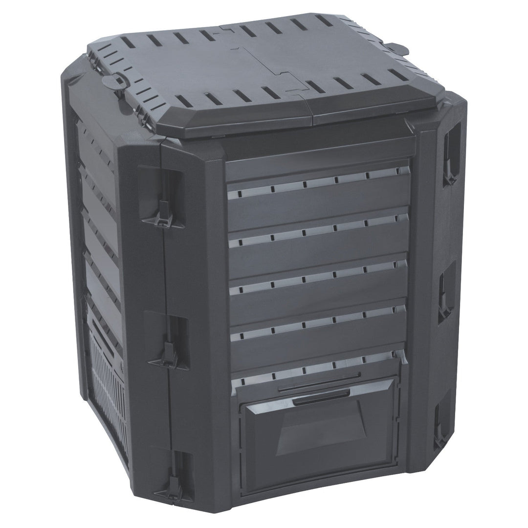 Prosperplast kanta za kompost, otporna na mraz, 380 l, crna, Compogreen