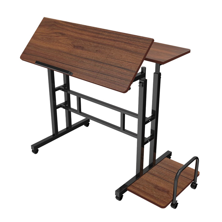 Maclean prijenosni stol za laptop, crni, ploča stola 80x60 cm, max. 50 kg, podesiva visina 67-115 cm, MC-124 B
