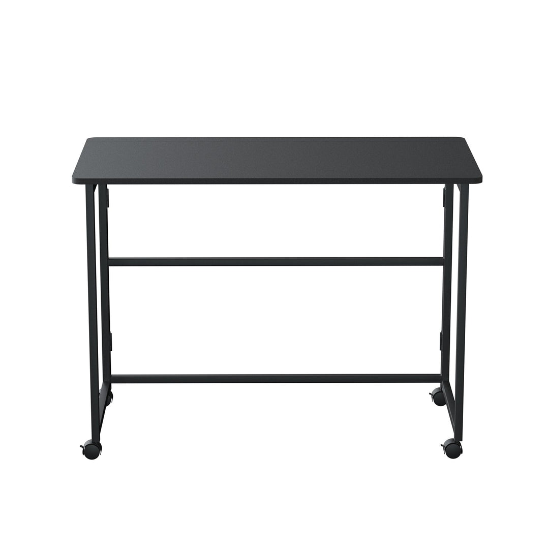 Maclean sklopivi stol, crni, mobilni, stolna ploča 100x50 cm, max. 50 kg, MC-1250 B