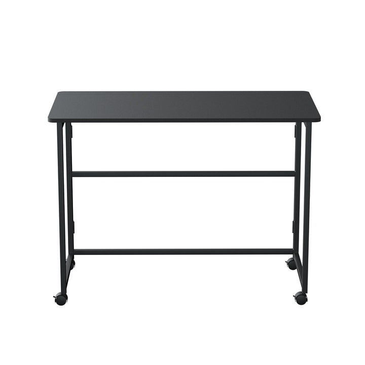 Maclean sklopivi stol, crni, mobilni, stolna ploča 100x50 cm, max. 50 kg, MC-1250 B