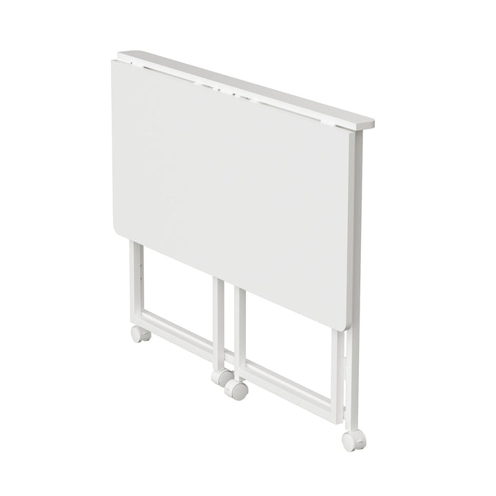 Maclean sklopivi stol, bijeli, mobilni, stolna ploča 100x50 cm, max. 50 kg, MC-1250 W