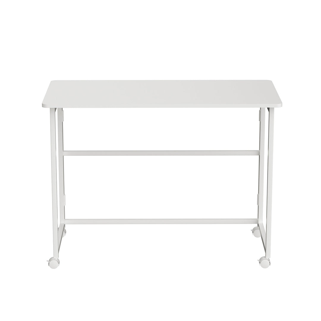 Maclean sklopivi stol, bijeli, mobilni, stolna ploča 100x50 cm, max. 50 kg, MC-1250 W