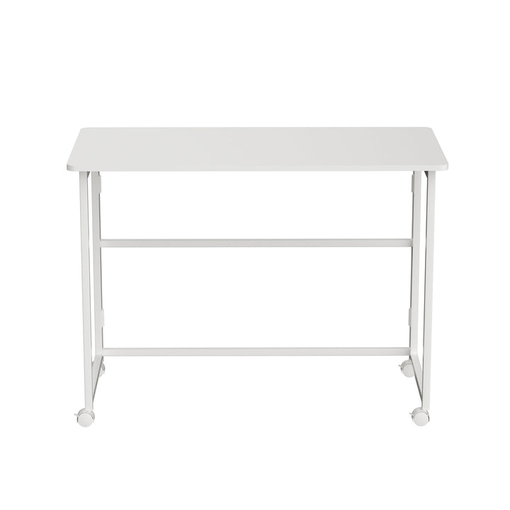 Maclean sklopivi stol, bijeli, mobilni, stolna ploča 100x50 cm, max. 50 kg, MC-1250 W