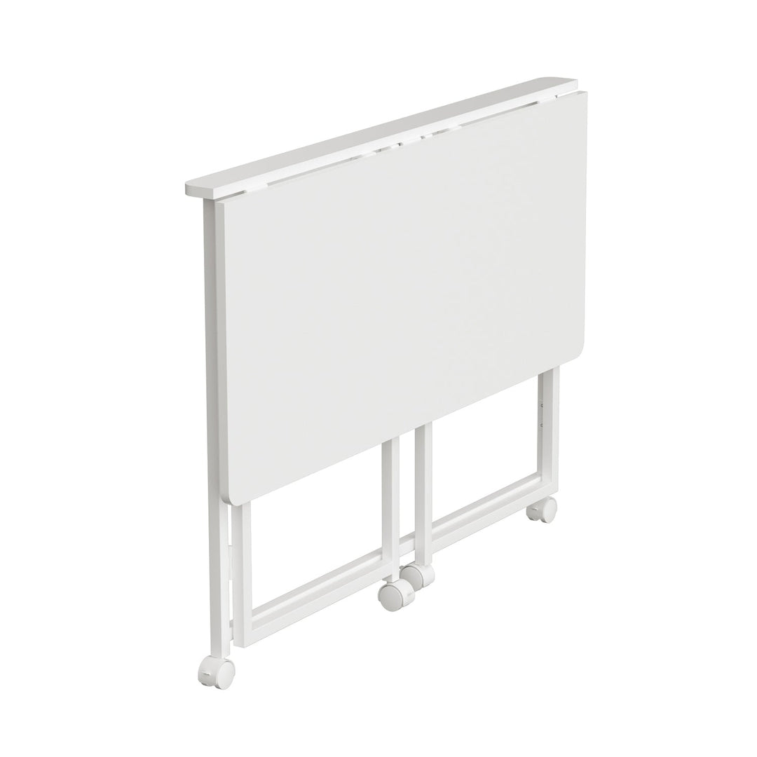 Maclean sklopivi stol, bijeli, mobilni, stolna ploča 100x50 cm, max. 50 kg, MC-1250 W