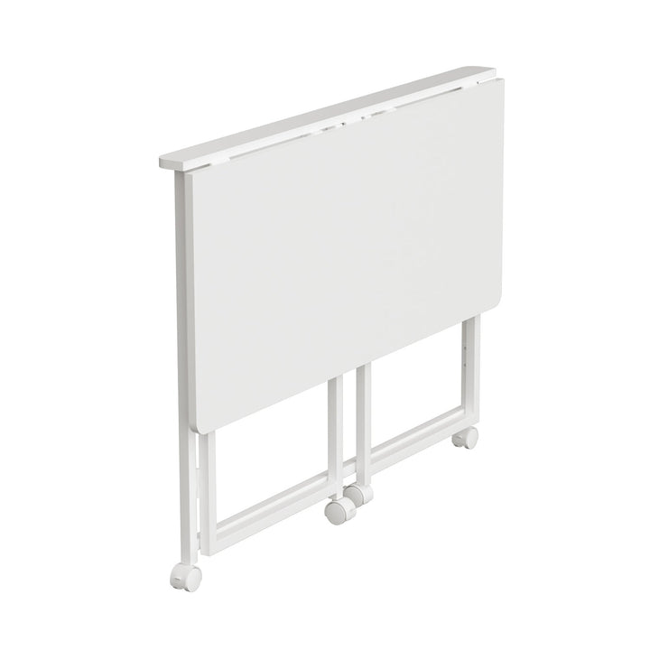 Maclean sklopivi stol, bijeli, mobilni, stolna ploča 100x50 cm, max. 50 kg, MC-1250 W