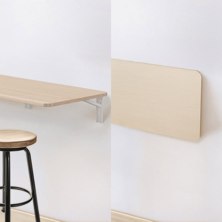 Maclean sklopiva polica/stolić, svijetla drvena boja, 100x40 cm, max. 50 kg, MC-128 WD