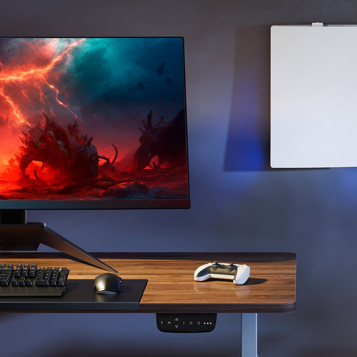 Bijeli zidni stalak za PS5 s držačem za kontroler, max. 10 kg, RS181 + Bijeli zidni stalak za PlayStation 5, max. 10 kg, NanoRS RS180