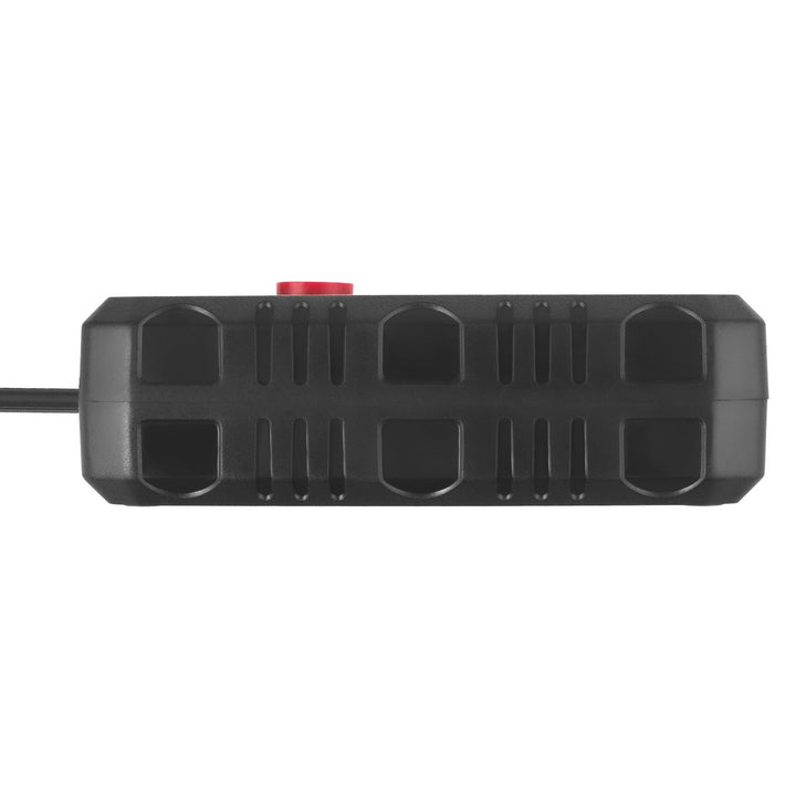 Maclean produžni kabel s 2 utičnice + 3xUSB, 110-240V AC 50/60Hz, 2.1A max 2500W, 3 m, crni, MCE388 B