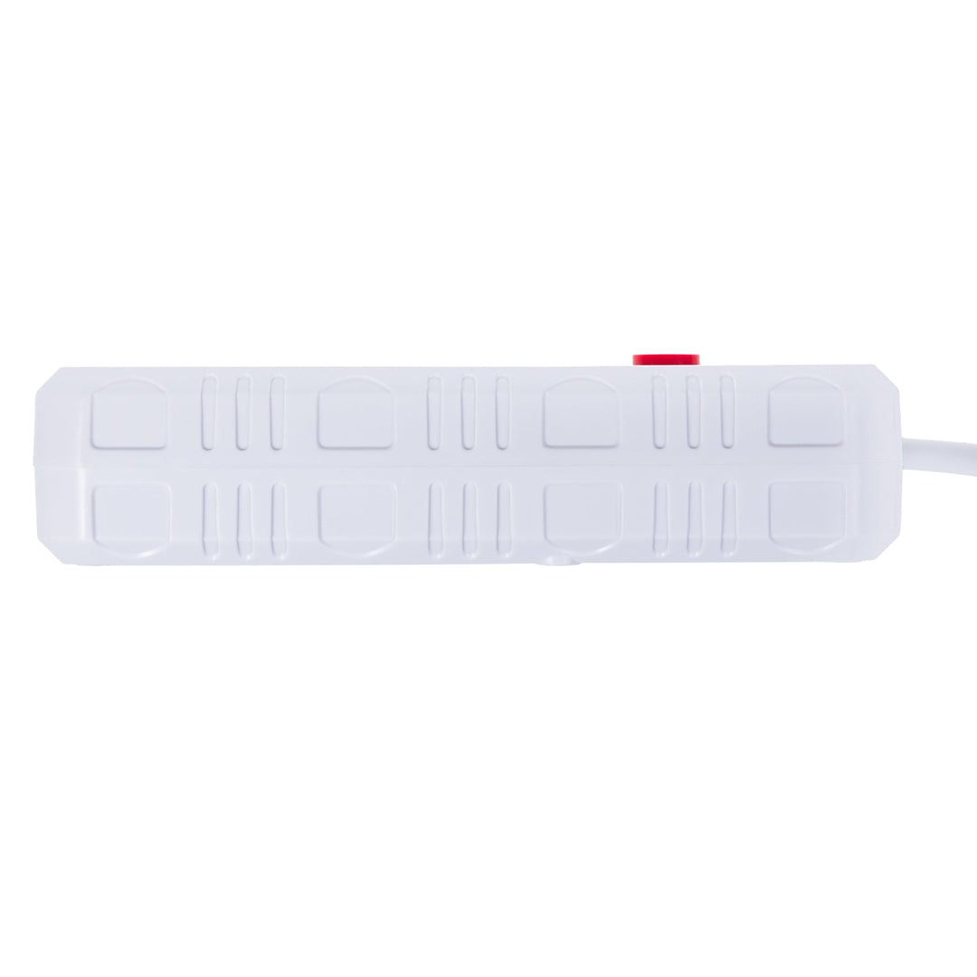 Maclean produžni kabel s 4 utičnice + 3xUSB, 110-240V AC 50/60Hz, 2.1A max 2500W, 3m, bijeli, MCE393 W