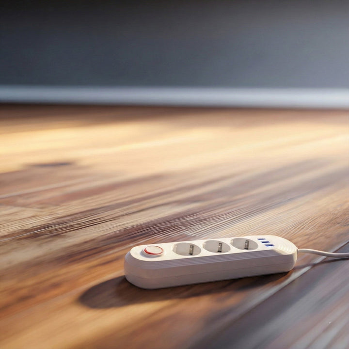 Maclean produžni kabel s 3 utičnice + 3xUSB, 110-240V AC 50/60Hz, 2.1A max 2500W, 1.5m, bijeli, MCE394 W