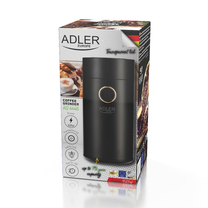 Adler električni mlin za kavu, 150 W, crni, AD 4446BG