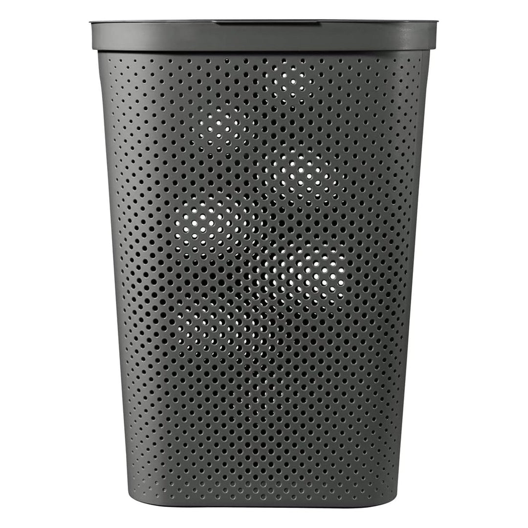 Curver Infinity reciklirana košara za rublje 60 l, tamnosiva