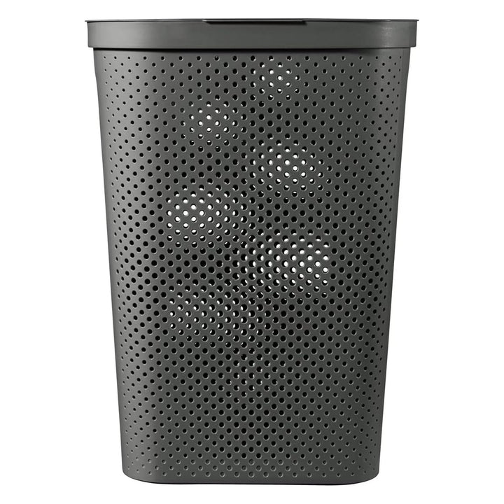 Curver Infinity reciklirana košara za rublje 60 l, tamnosiva