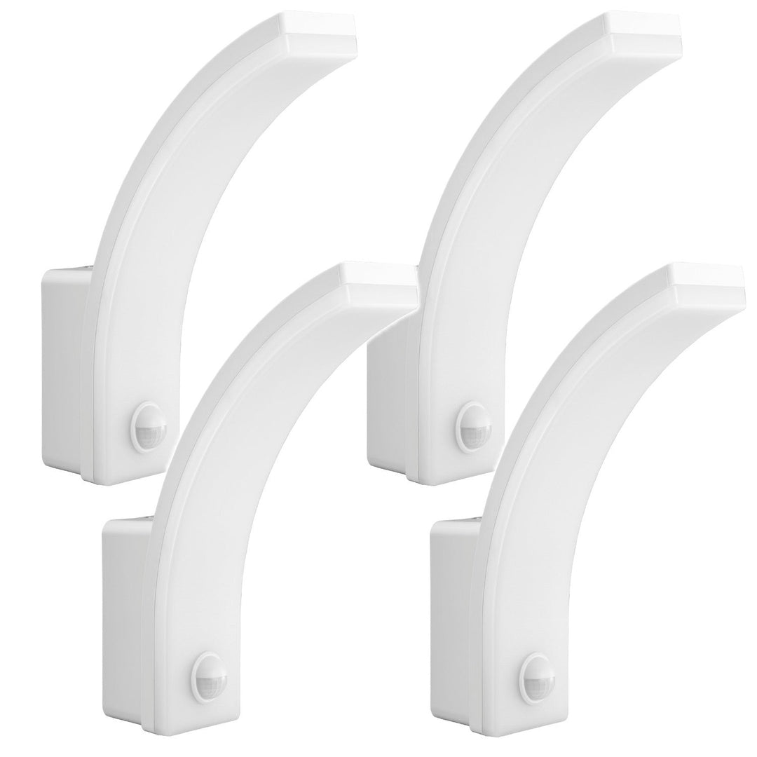 Maclean LED lampa s senzorom pokreta, PIR senzor pokreta, bijela, 20 W, IP65, 2000 lm, neutralno bijela boja (4000 K) MCE512 W, 4 komada