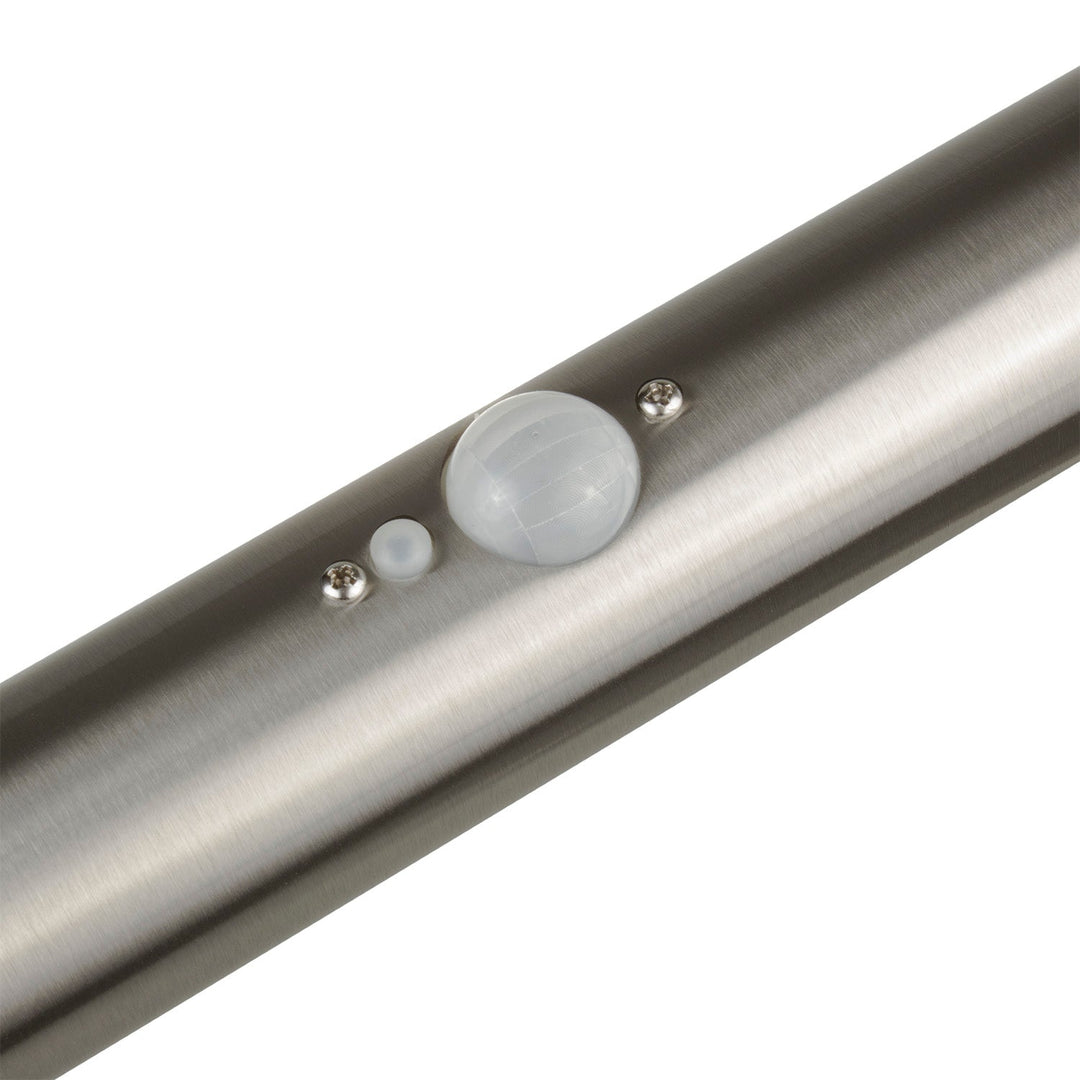 Maclean solarna LED lampa, s senzorom, 3 načina rada, za zabijanje u tlo, Li-ion 18650, IP44, 3,7 V, 1200 mAh, mat krom, MCE465 C/M, 8 komada