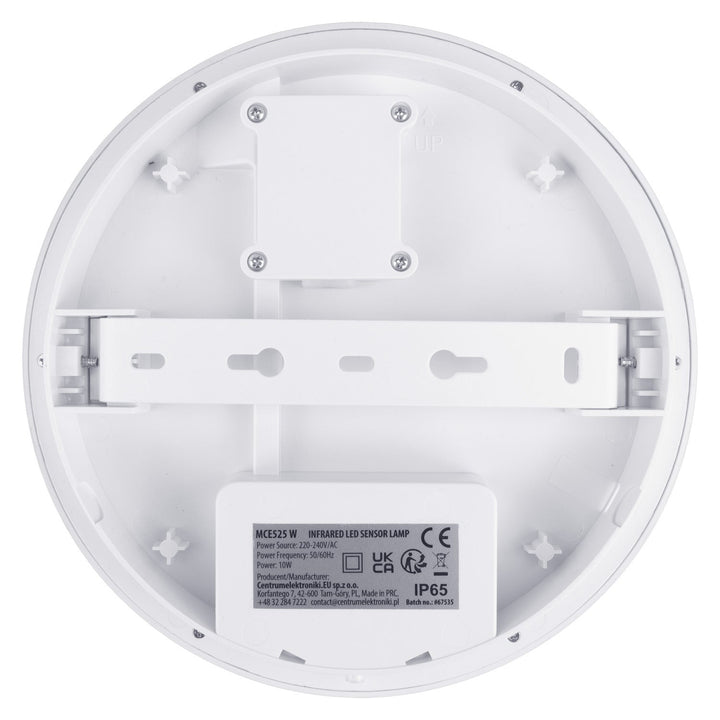 Lampă LED Maclean cu senzor de mișcare, senzor PIR, albă, 10 W, IP65, 1000 lm, culoare neutră, MCE525 W