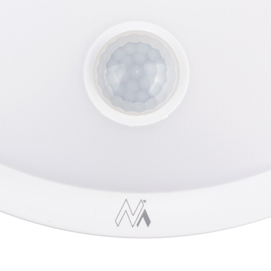 Lampă LED Maclean cu senzor de mișcare, senzor PIR, albă, 10 W, IP65, 1000 lm, culoare neutră, MCE525 W