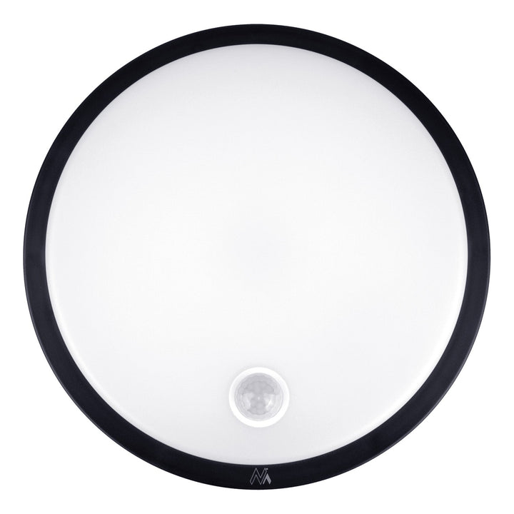Maclean LED lampa s senzorom pokreta, PIR senzorom, crna, 10 W, IP65, 1000 lm, neutralna boja, MCE525 B