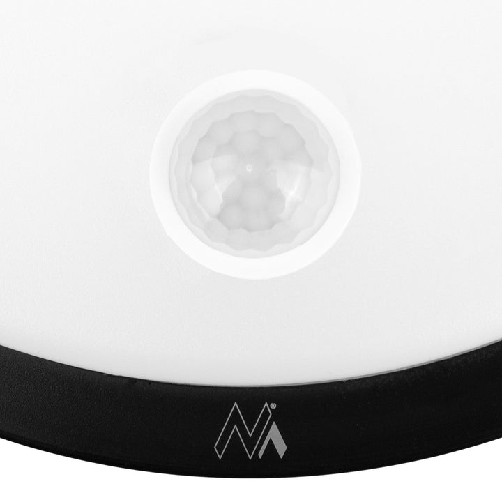 Maclean LED lampa s senzorom pokreta, PIR senzorom, crna, 10 W, IP65, 1000 lm, neutralna boja, MCE525 B