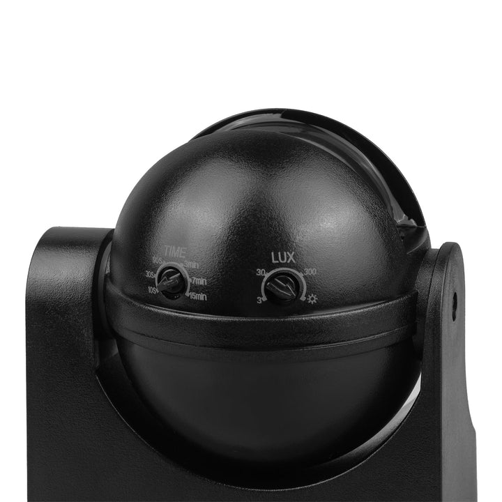 Maclean PIR senzor pokreta, infracrveni, IP44, crni s crnim poklopcem, domet 12 m, maksimalno opterećenje 300/1200 W, MCE358 B/B