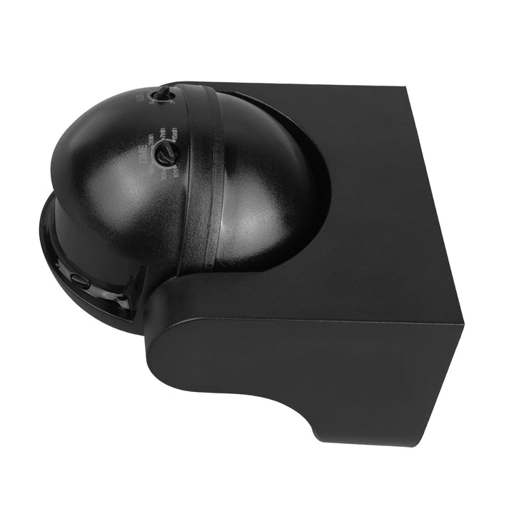 Maclean PIR senzor pokreta, infracrveni, IP44, crni s crnim poklopcem, domet 12 m, maksimalno opterećenje 300/1200 W, MCE358 B/B