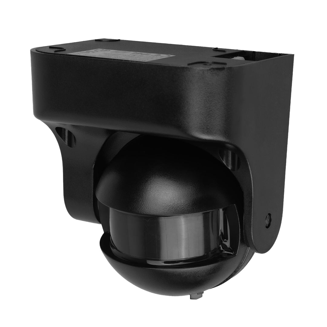 Maclean PIR senzor pokreta, infracrveni, IP44, crni s crnim poklopcem, domet 12 m, maksimalno opterećenje 300/1200 W, MCE358 B/B