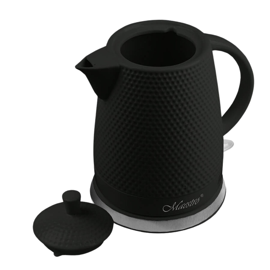 Keramički čajnik Maestro, zapremina 1,5 litre, 1500 W, crna, britanski utikač MR069