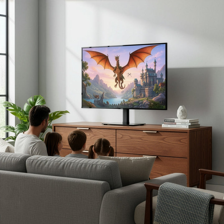 Maclean univerzalni TV stalak, za TV ormarić, stalak, max. 35 kg, rotacija 20°, za TV od 32 do 55", MC-132