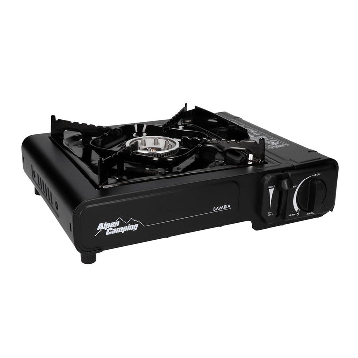 Alpen Camping kamperski štednjak, snaga: 2,0 kW, potrošnja plina 146 g/h, vrsta plina – butan, BAVARIA