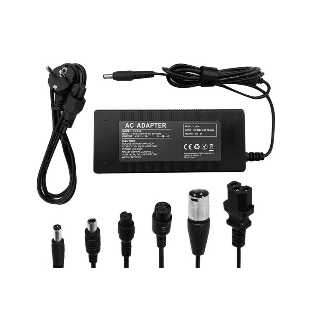 Lextool punjač za skutere i električna vozila, 6 utičnica, 230 V AC, 42 V DC 2 A, LXG94