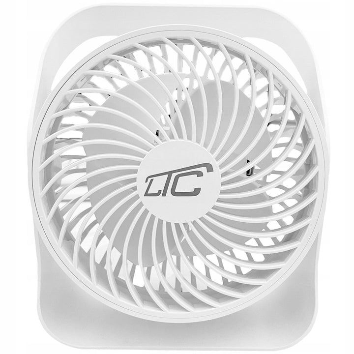 LTC bežični stolni ventilator, punjenje putem USB-C, 4 brzine, 2000 mAh baterija, LXWB16