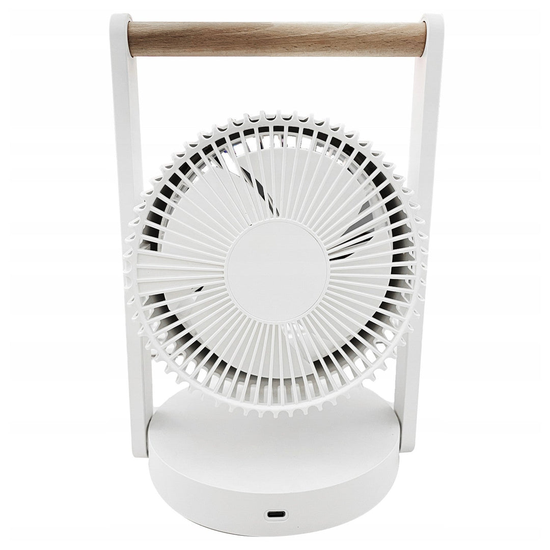 LTC bežični stolni ventilator, noćna svjetiljka i LED zaslon, 5 postavki brzine, 3600 mAh baterija, LXWB17