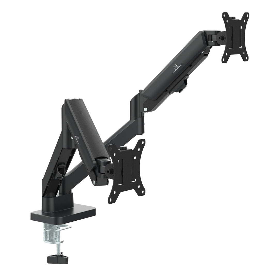 Maclean nosač za dva monitora, plinski opružni mehanizam, 17"-32", 2-10 kg, crni, MC-134