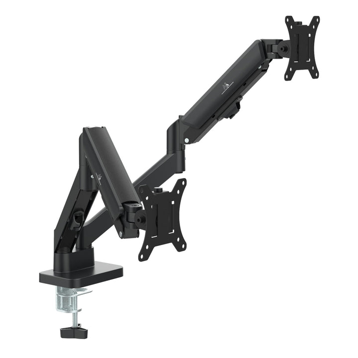 Maclean nosač za dva monitora, plinski opružni mehanizam, 17"-32", 2-10 kg, crni, MC-134