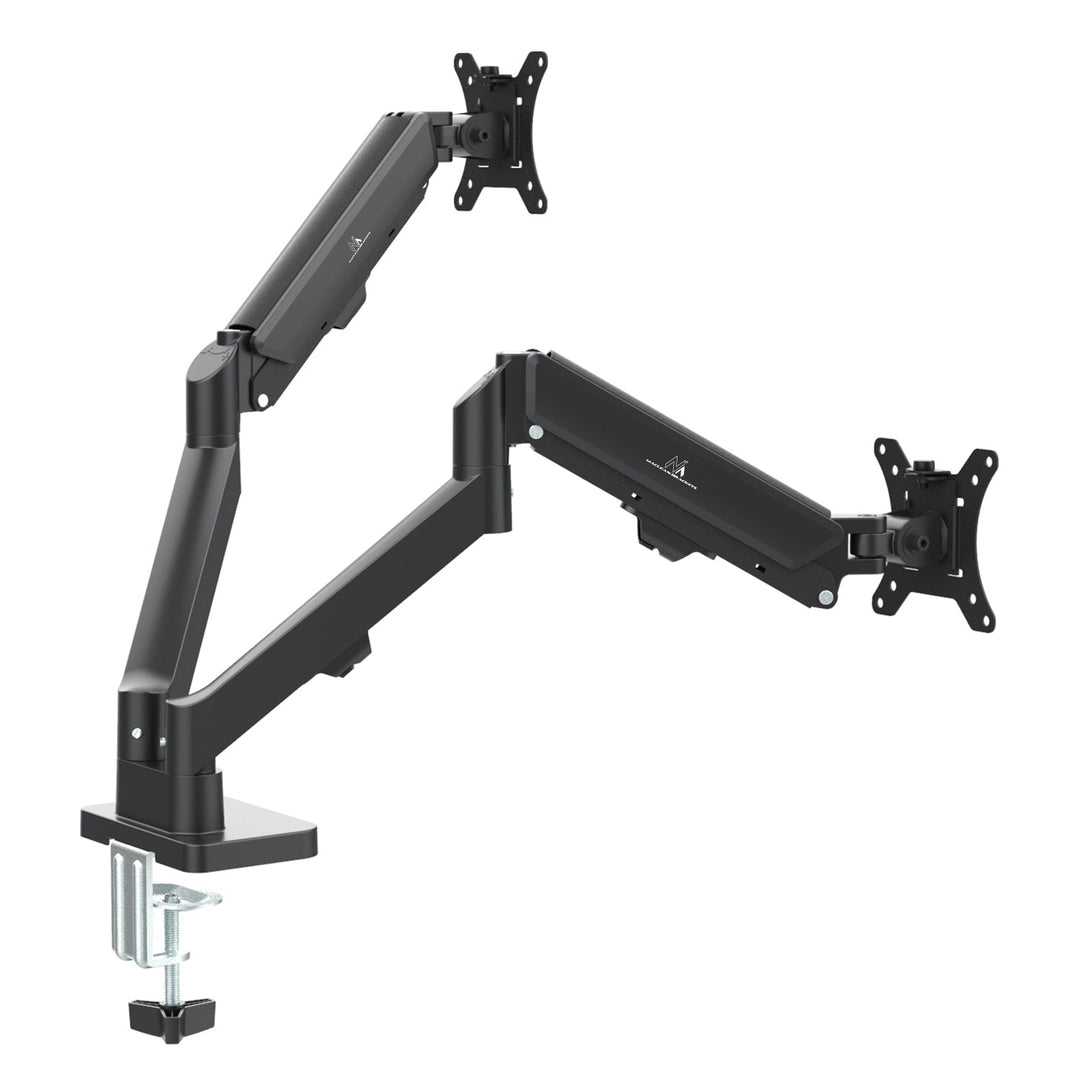 Maclean nosač za dva monitora, plinski opružni mehanizam, 17"-32", 2-10 kg, crni, MC-134