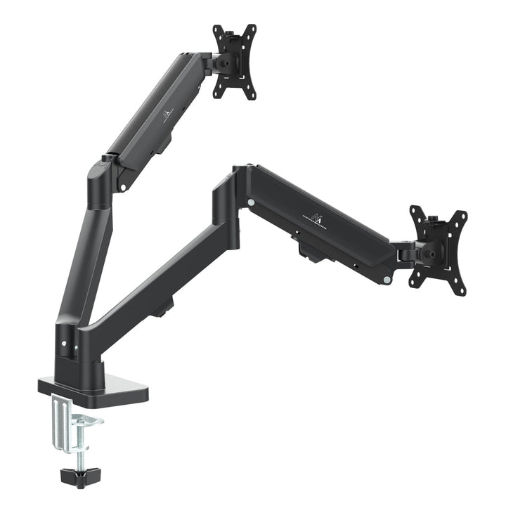 Maclean nosač za dva monitora, plinski opružni mehanizam, 17"-32", 2-10 kg, crni, MC-134
