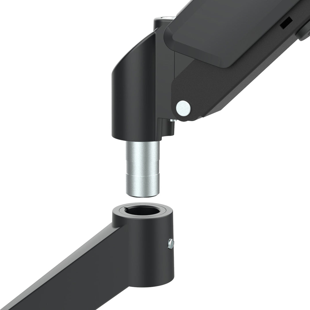 Maclean nosač za dva monitora, plinski opružni mehanizam, 17"-32", 2-10 kg, crni, MC-134