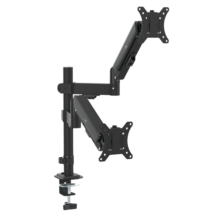 Maclean nosač za dva monitora, plinski opružni mehanizam, 17"-32", 2-10 kg, crni, MC-136