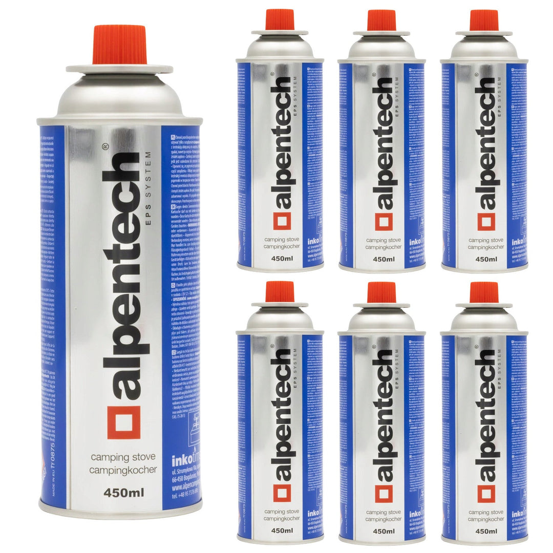 Alpentech plinska patrona 433 ml, u skladu s EN417, izobutan, EPS sustav, IK301, 7 komada