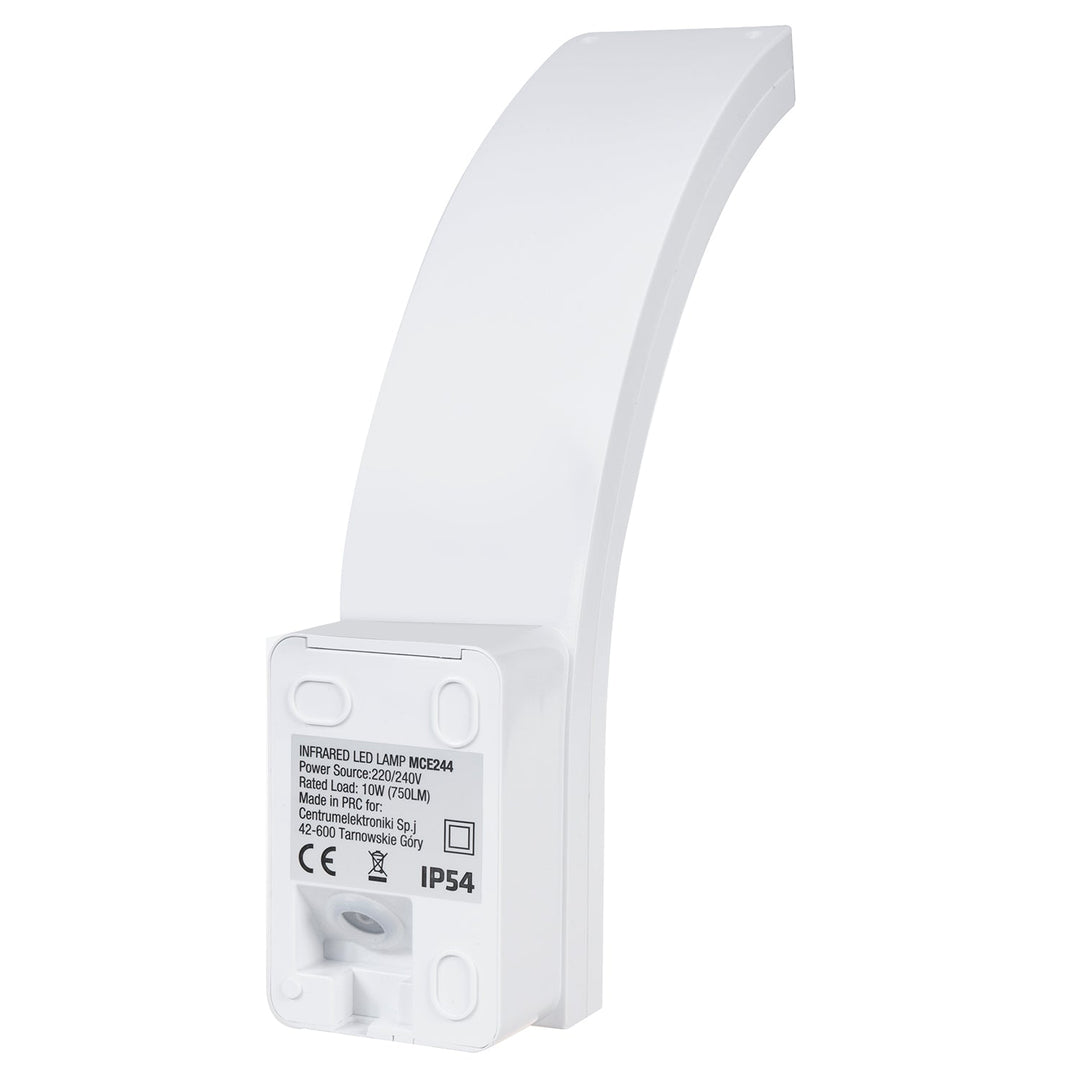Maclean LED lampa s senzorom pokreta, PIR senzor pokreta, bijela, 10 W, IP54, 750 lm, neutralno bijela boja (4000 K) MCE244 W