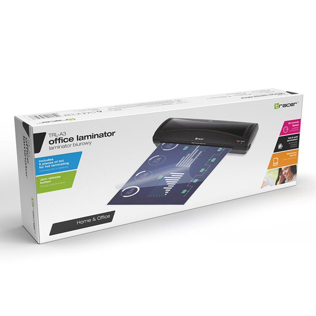 Laminator za tragače, hladni i topli, A3 format, 5 folija, TRL-A3