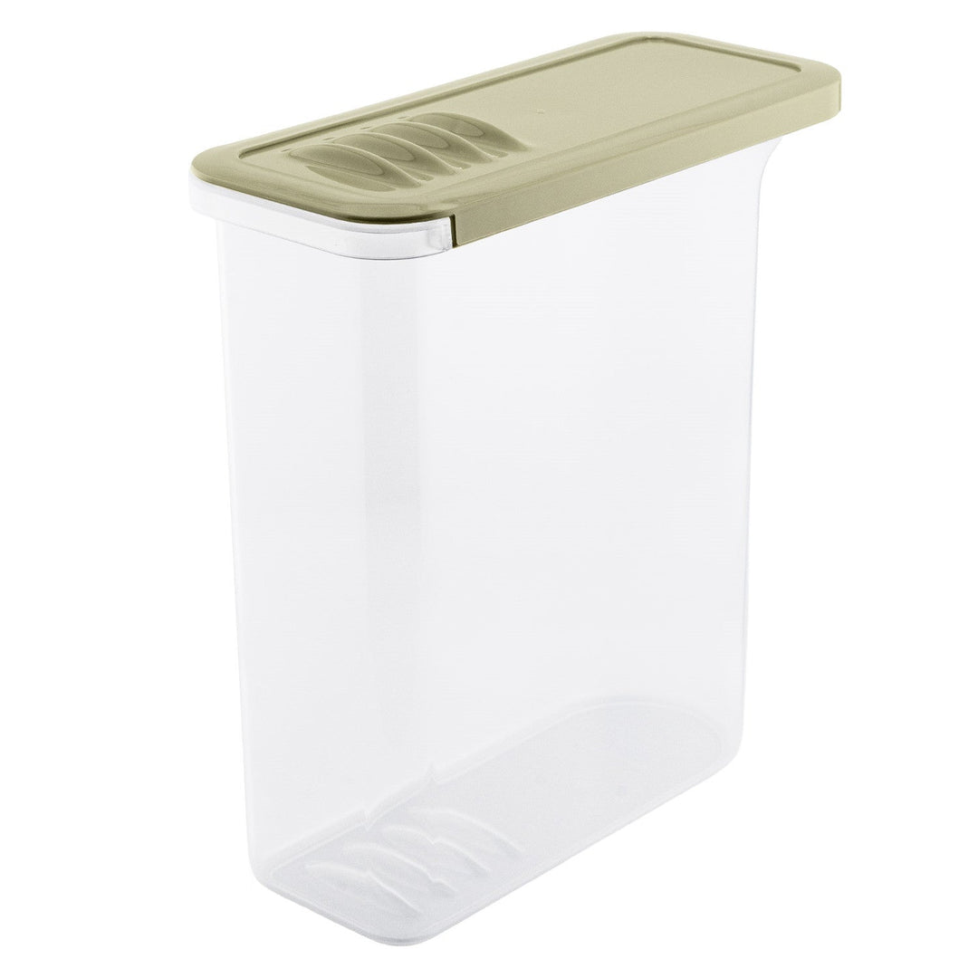 BranQ posuda za hranu, 2,5 l, prozirna, maslinasti poklopac, Shark
