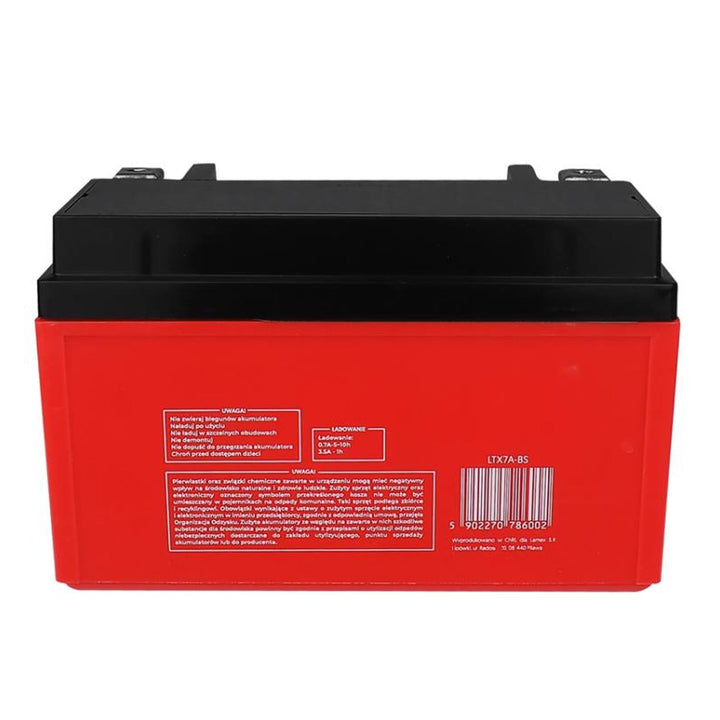 Lamex gel baterija, motocikl, 12V, 7Ah, LTX7A-BS