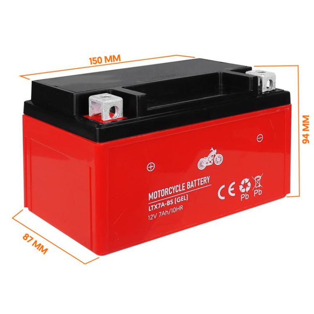 Lamex gel baterija, motocikl, 12V, 7Ah, LTX7A-BS