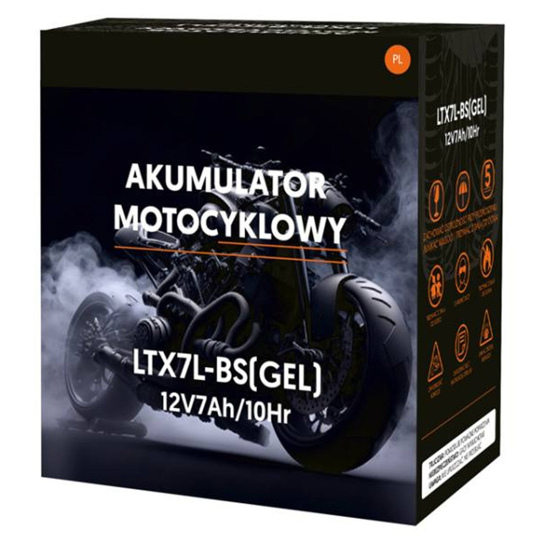 Lamex gel baterija, motocikl, 12V, 7Ah, LTX7L-BS